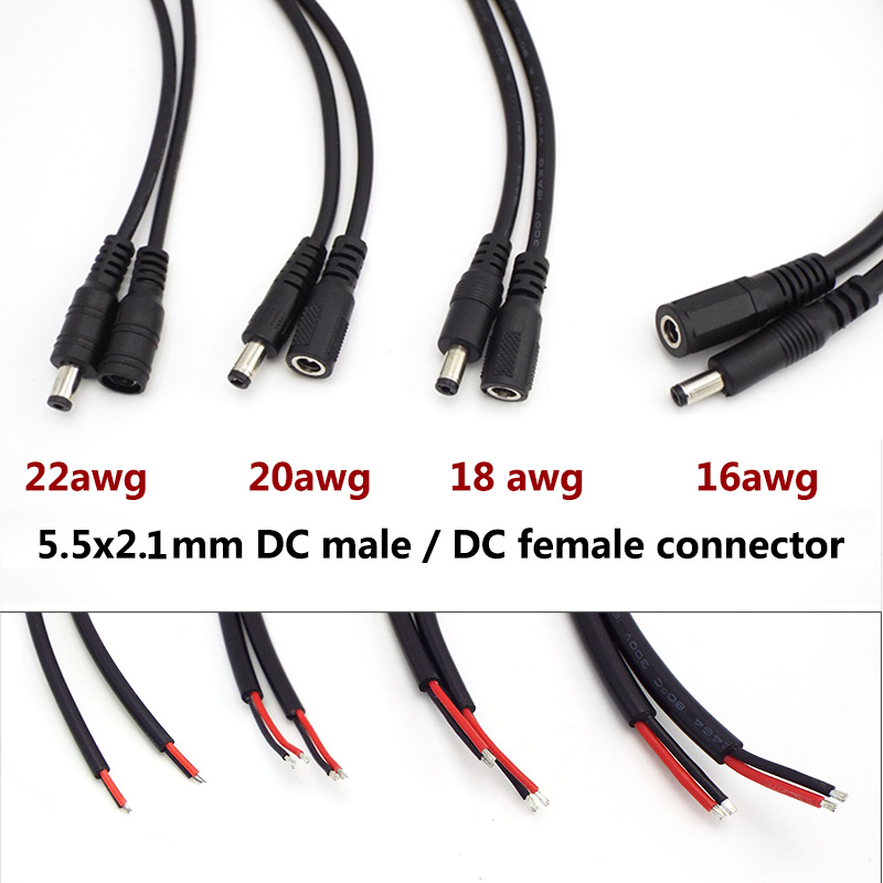 Copper Wire Roll - 16/18/20/22awg 7A 10A DC Male Female