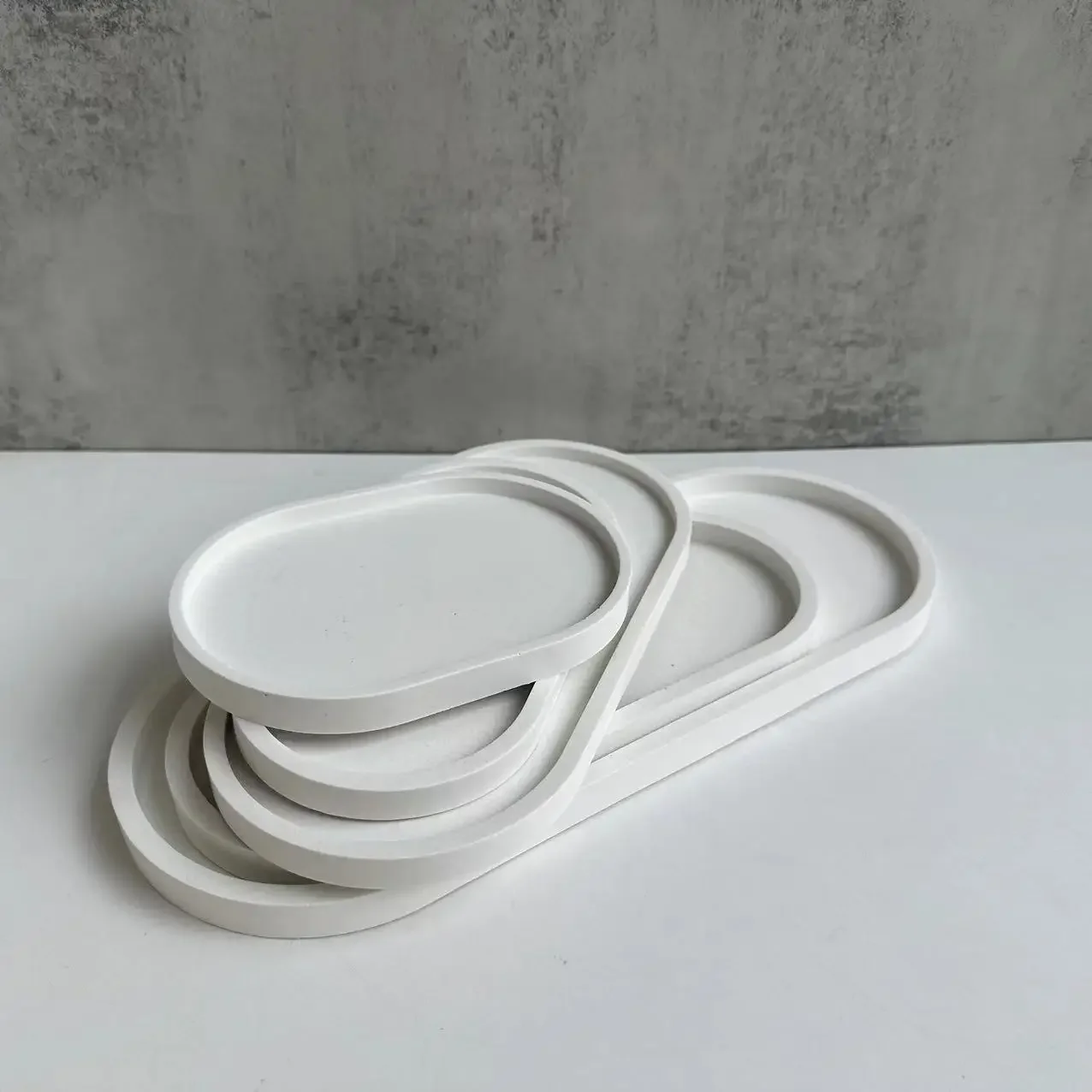 Drip Tray Saucer - Oval Flower Pot Base Mold Cement