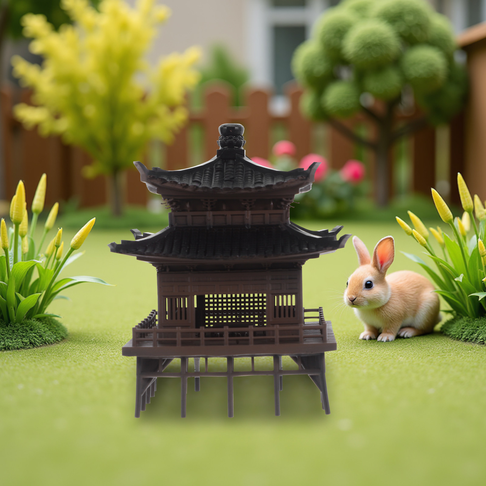 Small Chinese Pavilion Decor f - Bonsai Garden Landscape Design 评论和价格