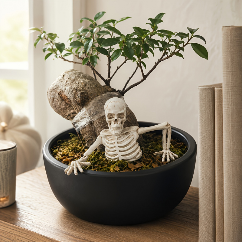 Half-body Climbing Out of the  - Bonsai Garden Landscape Design 评论和价格
