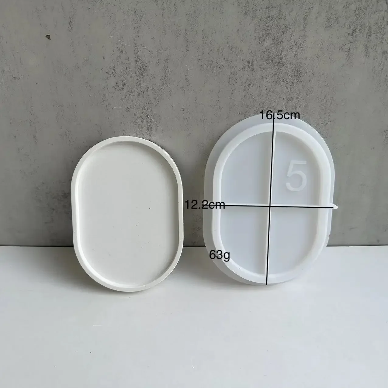 Oval Flower Pot Base Mold Ceme - Drip Tray Saucer 评论和价格