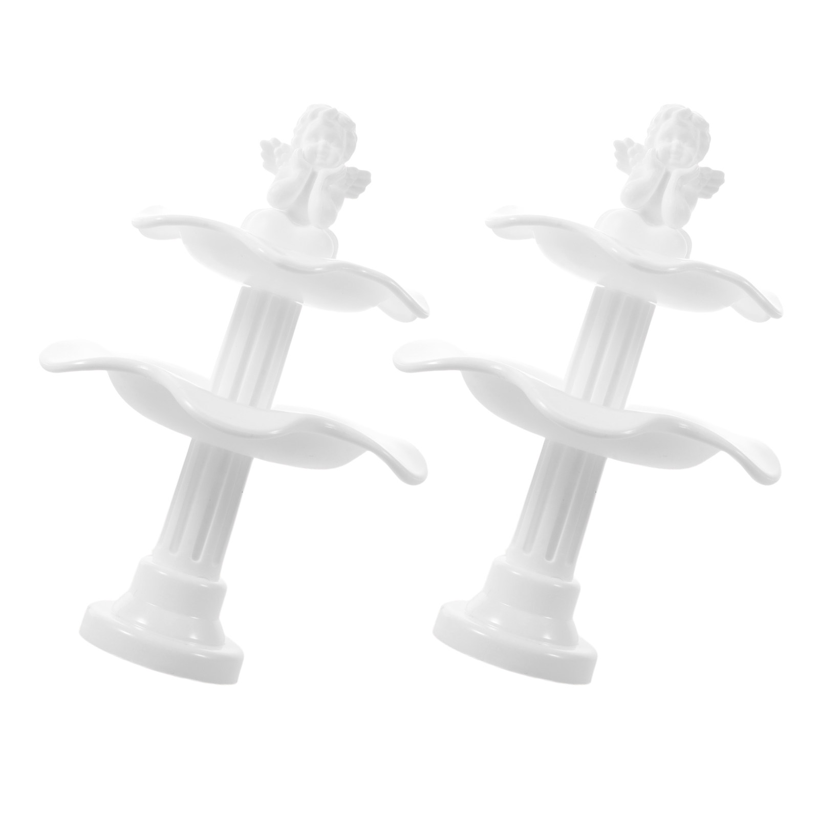 2Pcs Two-Tier Plastic Miniatur - Bonsai Garden Landscape Design 评论和价格
