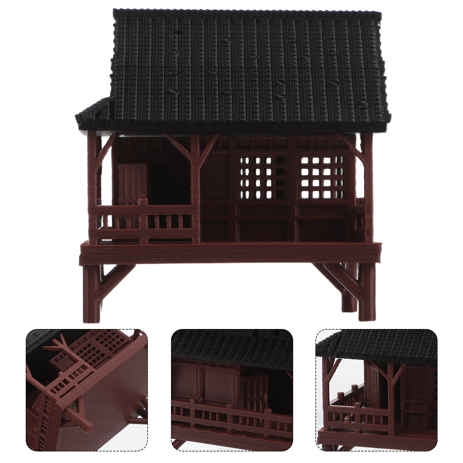 Micro Landscape Pavilion Statu - Bonsai Garden Landscape Design 评论和价格
