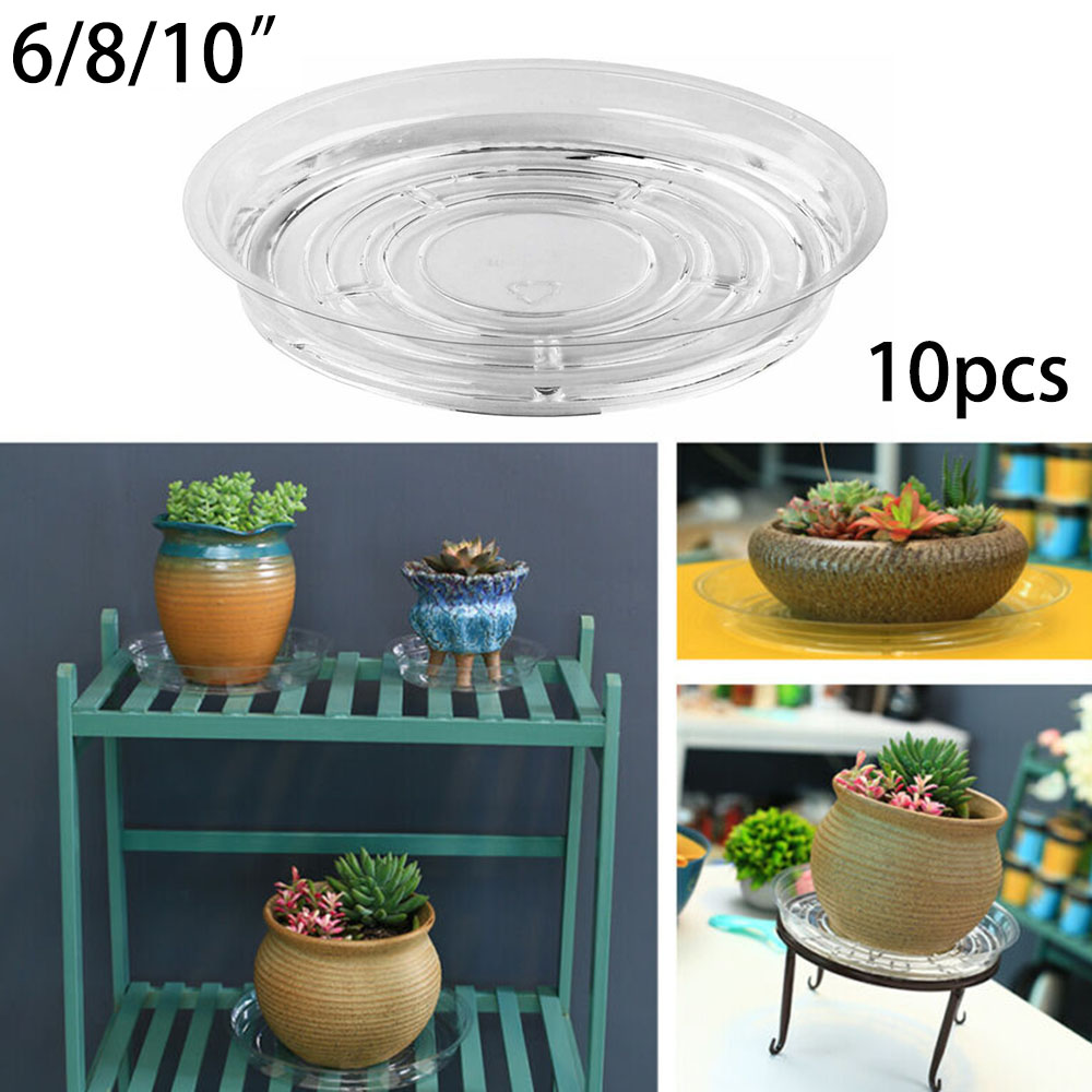 10pc Garden Plant Saucer Drip  - Drip Tray Saucer 评论和价格
