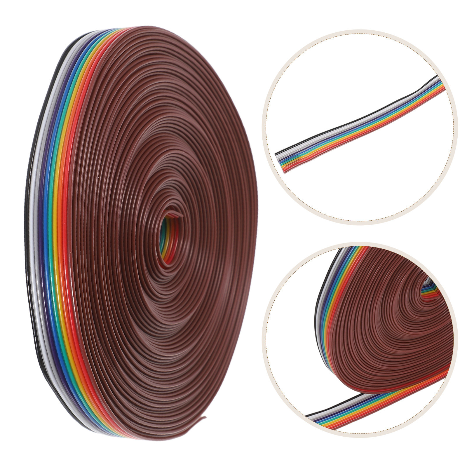 1 Roll Flat Ribbon Cable Idc 1 - Copper Wire Roll 评论和价格